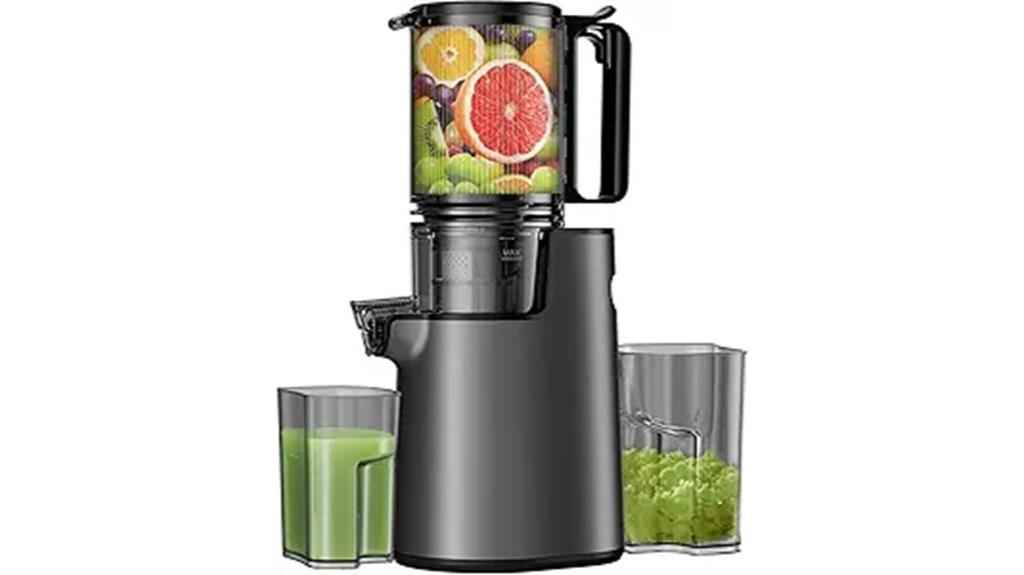 wide feed juicer power