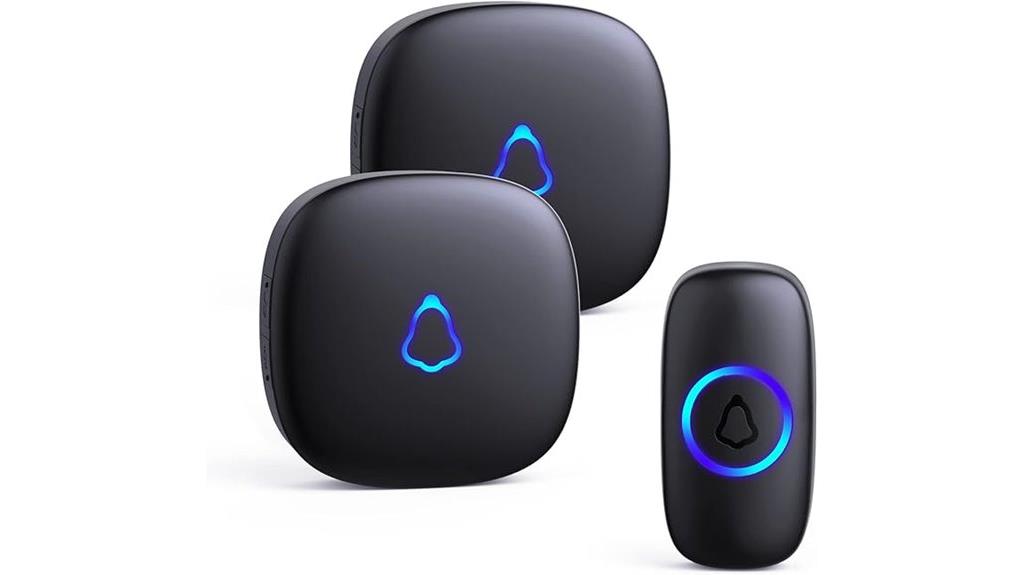 wireless doorbell with two receivers