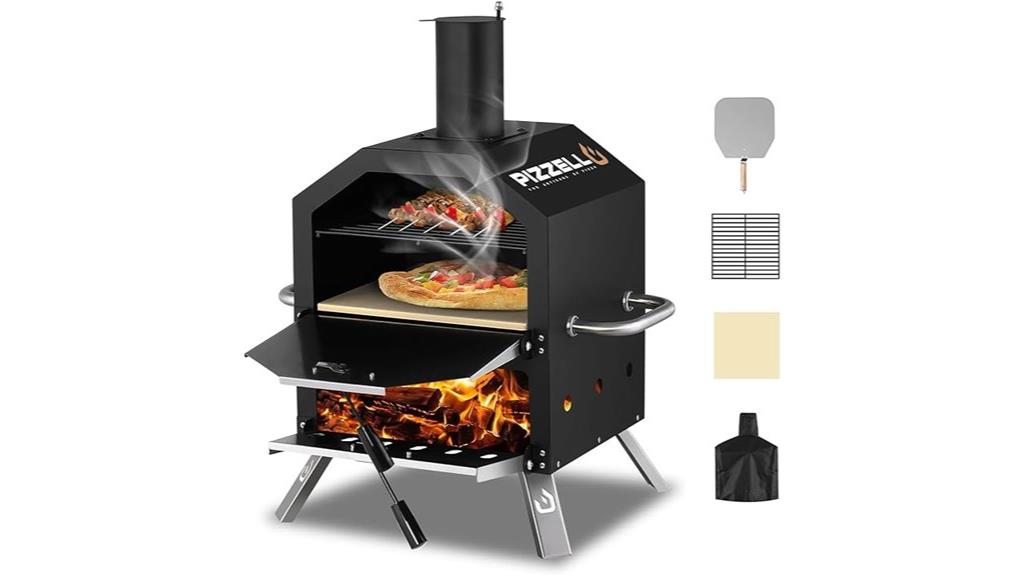 wood fired outdoor pizza oven