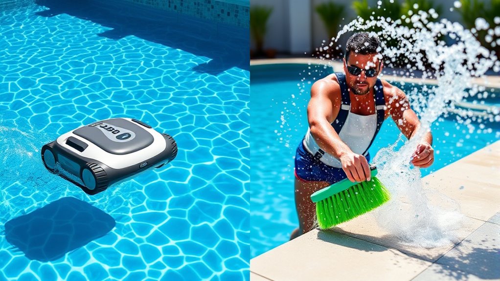 automatic vs manual pool cleaning