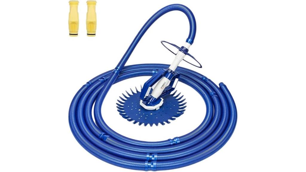 pool vacuum with long hose