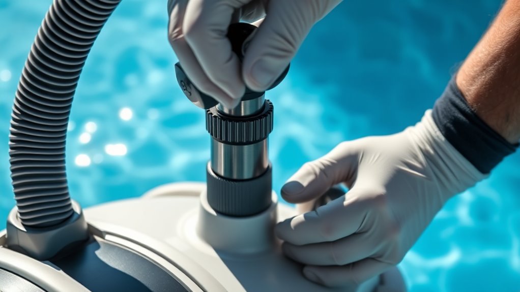 proper suction pool cleaner setup