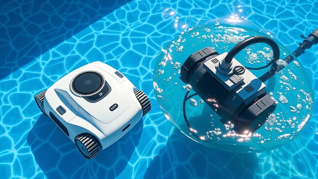 robotic vs suction cleaners