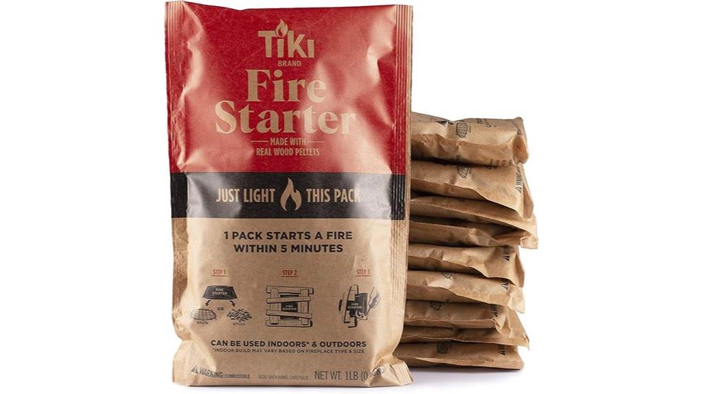 10 pack indoor outdoor fire starters