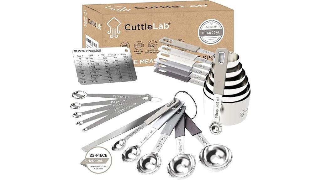 22 piece stainless steel set