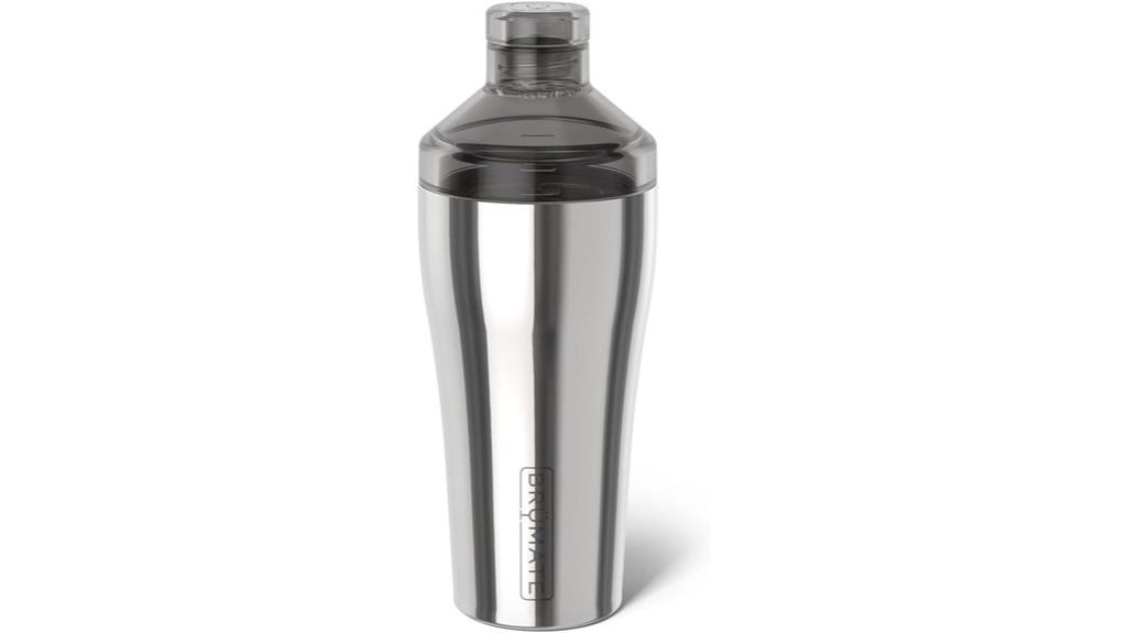 22oz stainless steel shaker