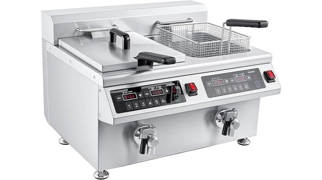 24l dual tank fryer