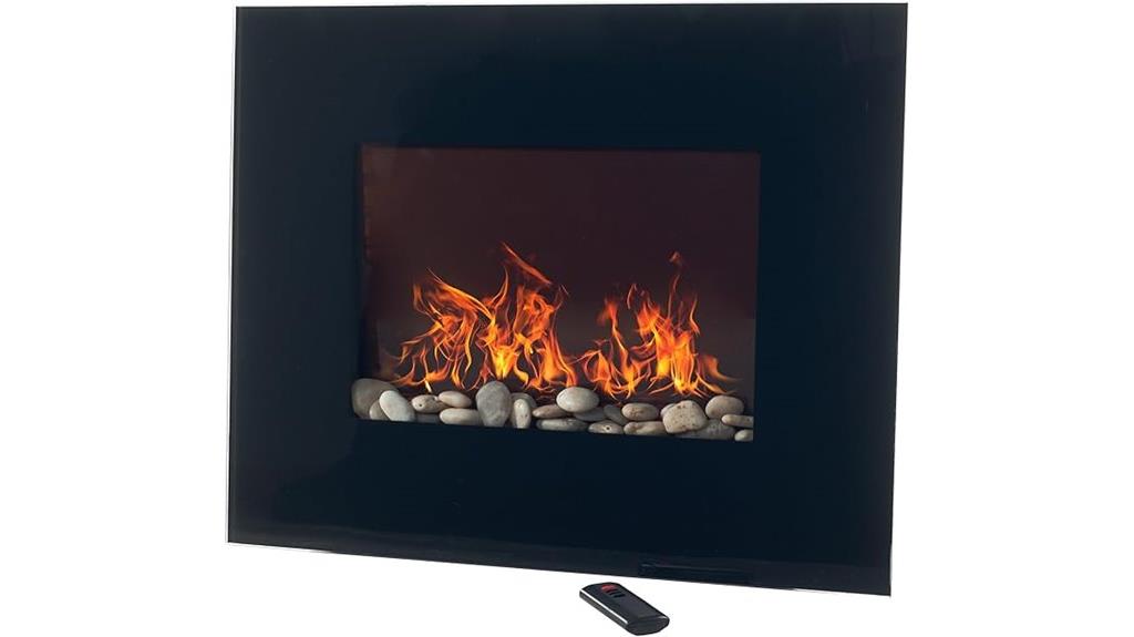 26 inch wall fireplace
