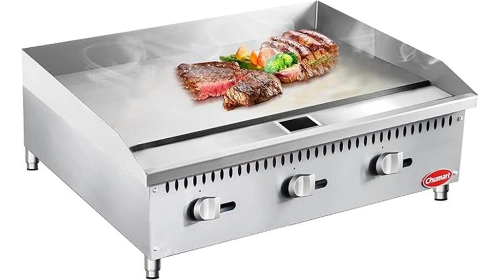 36 inch gas griddle