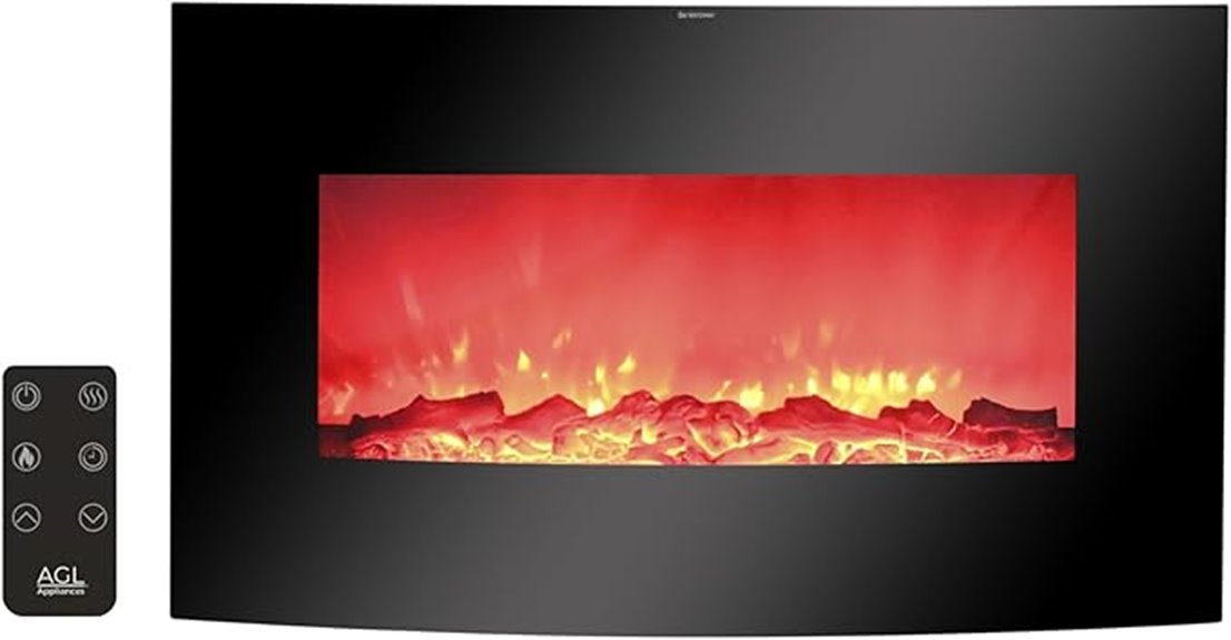 38 inch fireplace heater