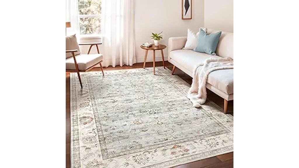 5x7 washable area rug