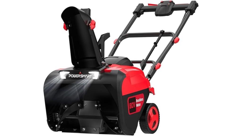 80v cordless snow blower