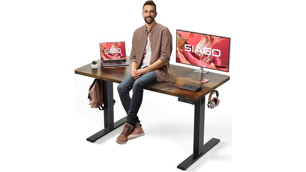 adjustable 48x24 electric desk