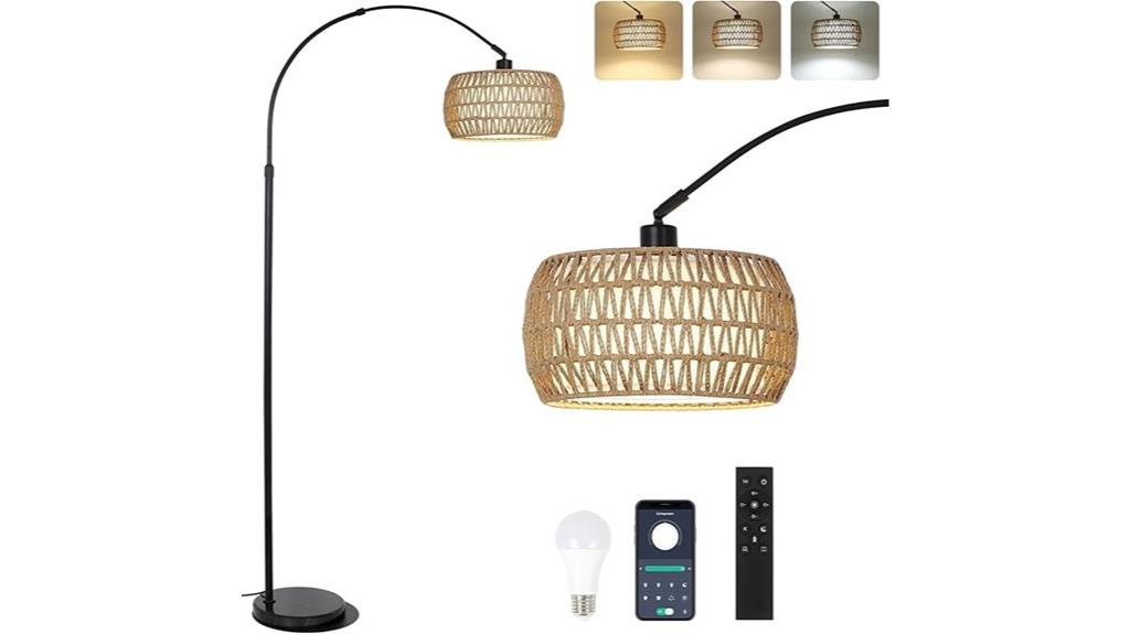 adjustable black arc lamp