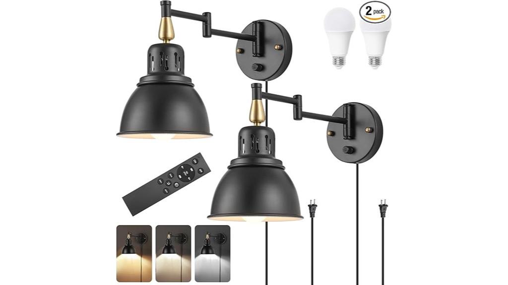 adjustable color temperature sconces