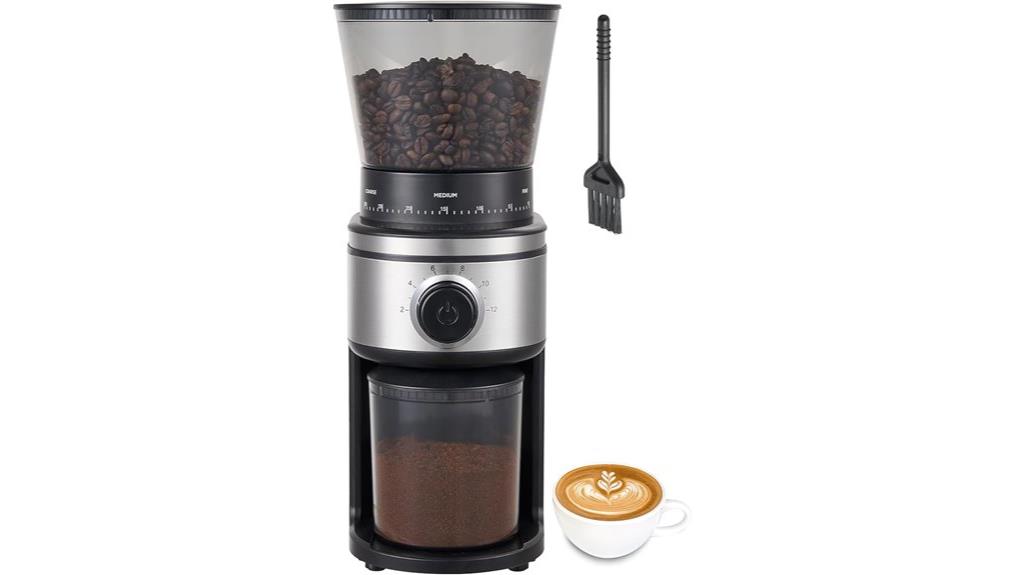 adjustable conical burr grinder