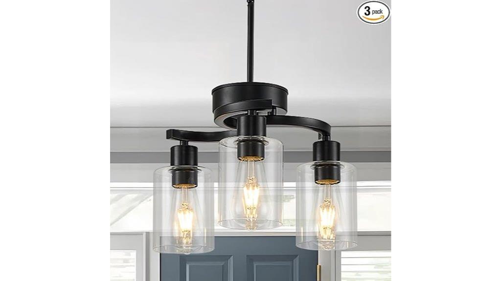 adjustable farmhouse black chandeliers