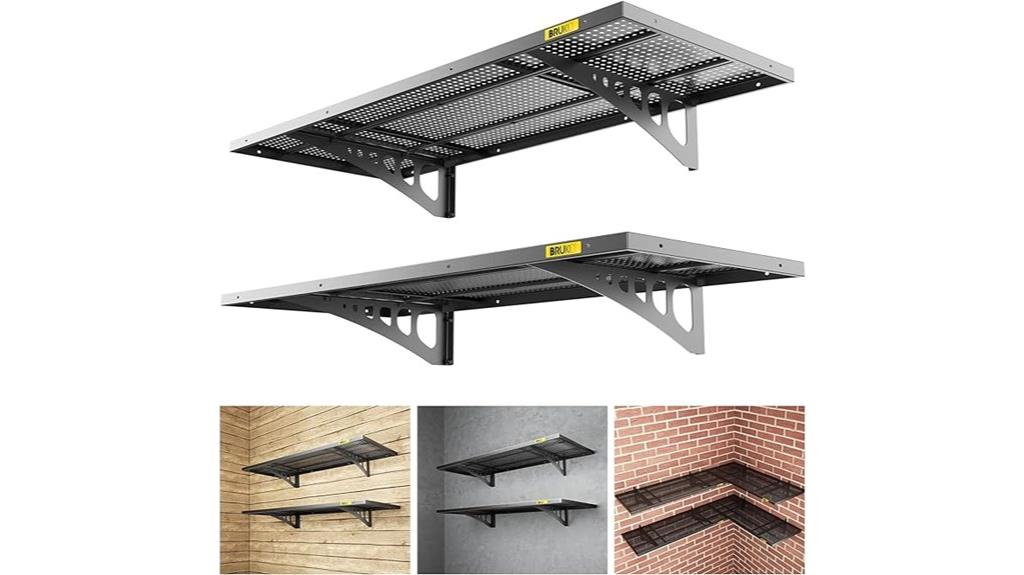 adjustable metal garage shelves