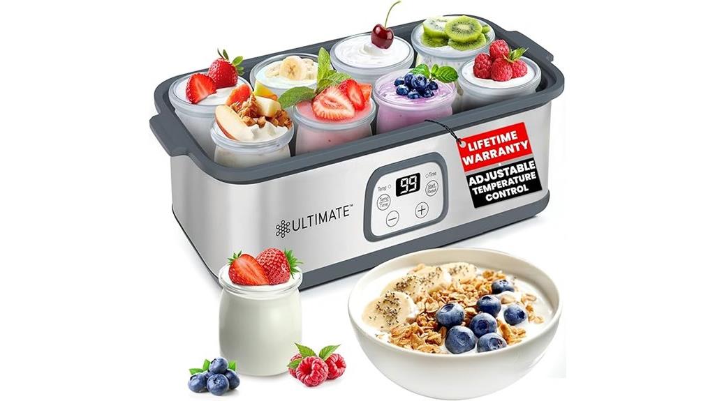adjustable temperature yogurt maker