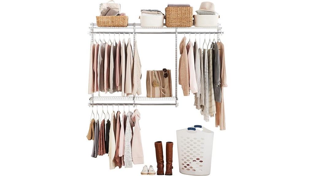 adjustable wire closet shelving