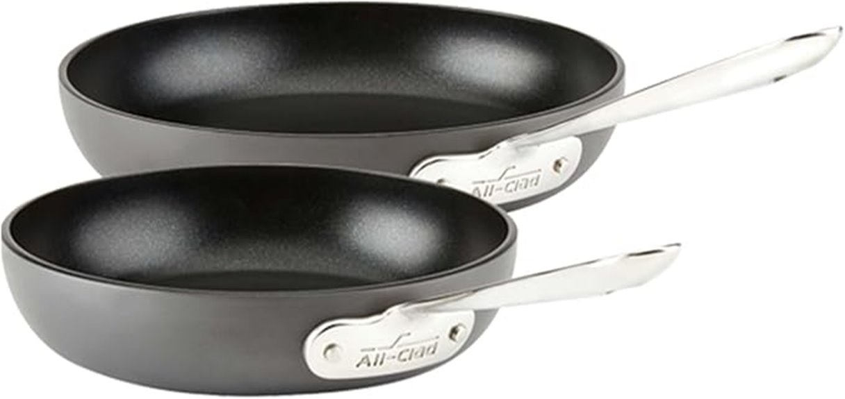 all clad non stick fry set