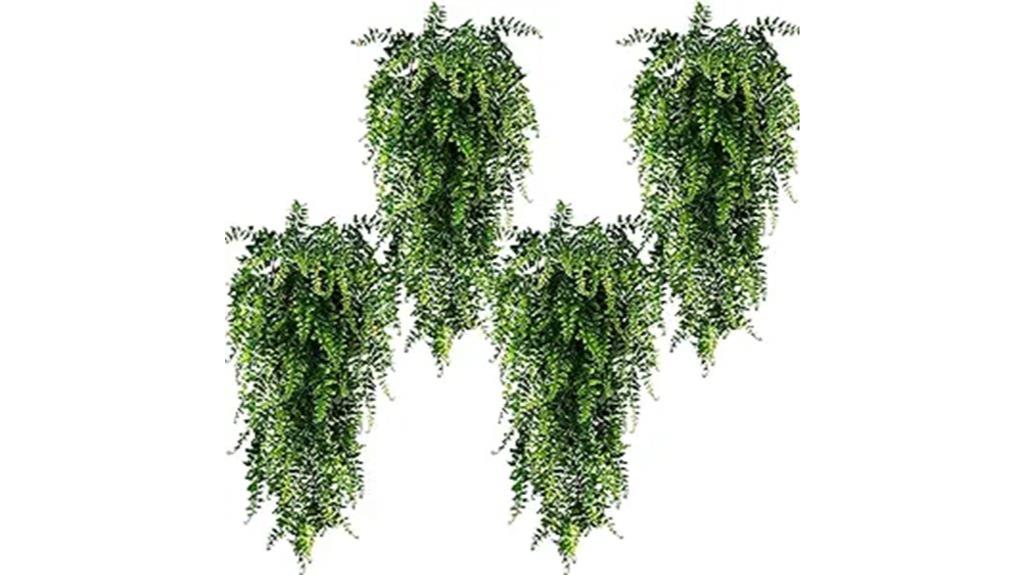 artificial hanging plant set