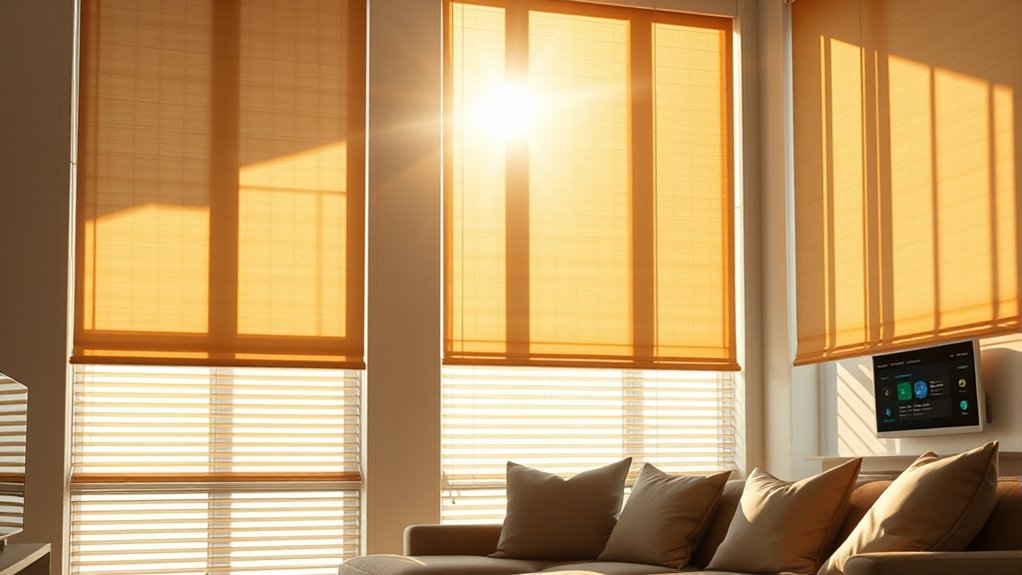 auto adjusting sunlight blinds