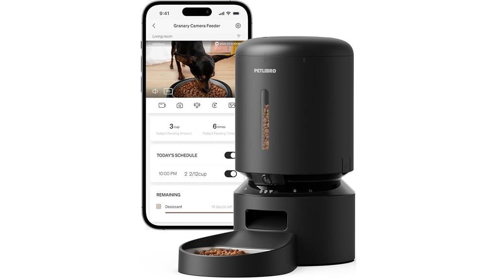 automatic cat feeder camera