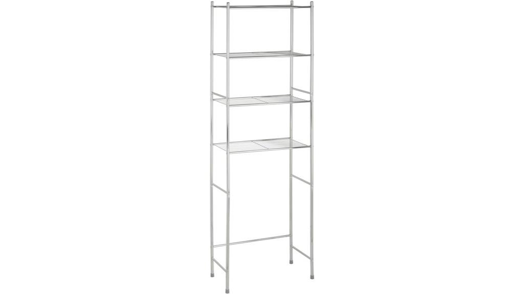 bathroom over toilet storage shelf