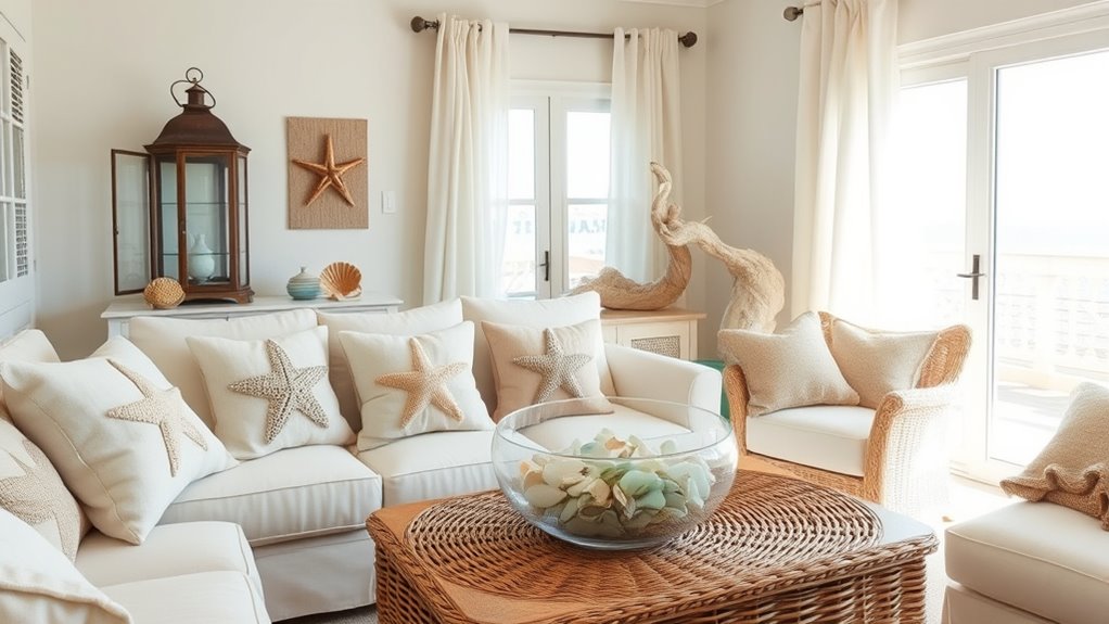 beach inspired decor accents
