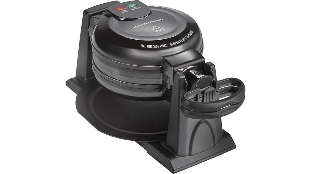 belgian waffle maker with removable plates