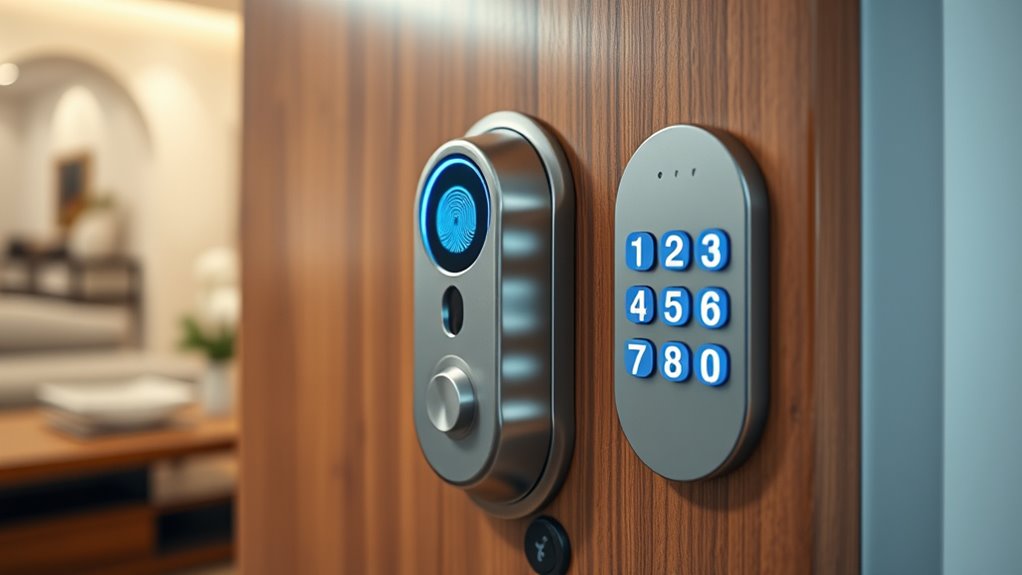 biometric or pin security