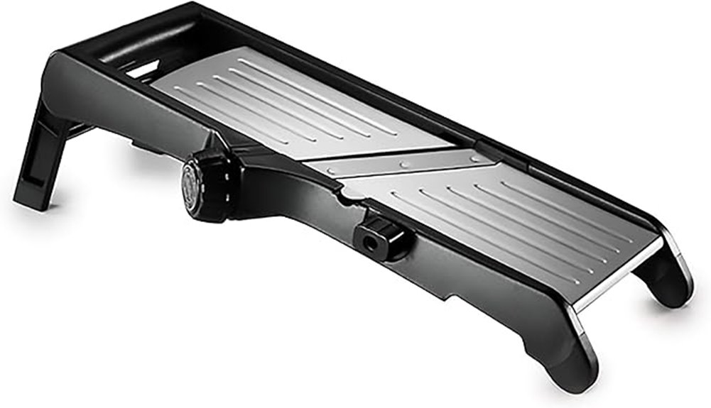 black 12 inch mandoline