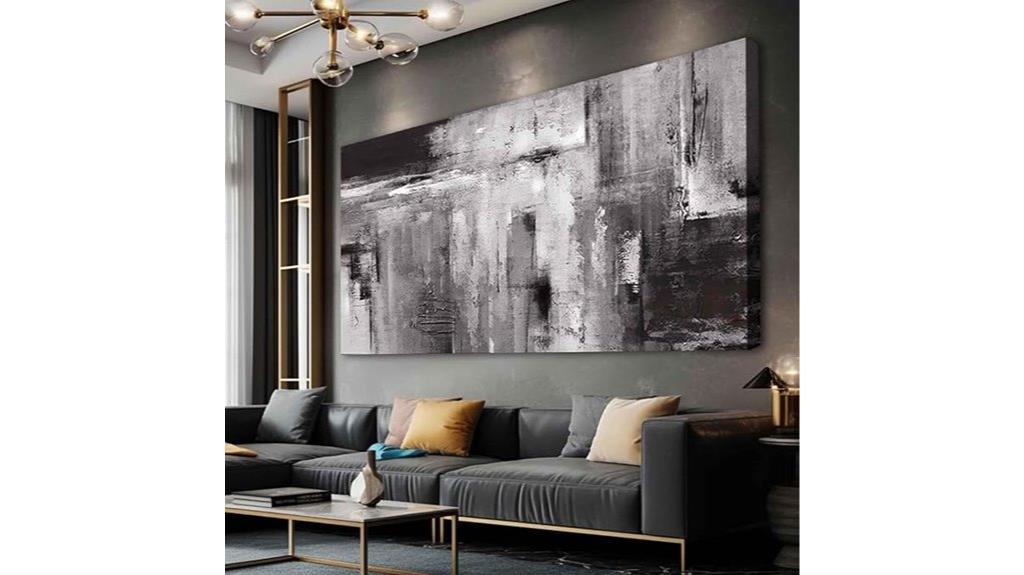 black abstract wall art