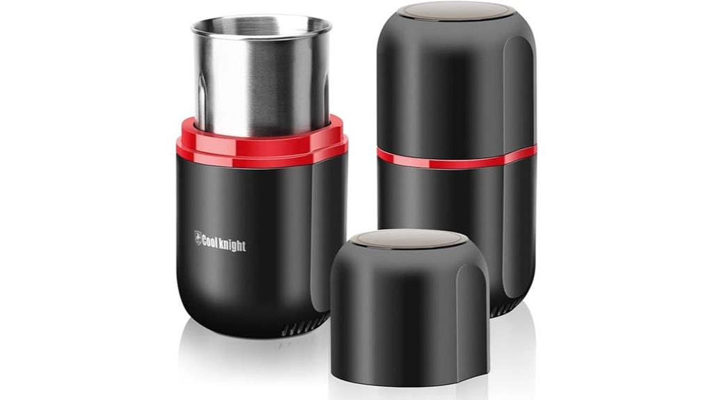 black electric herb grinder