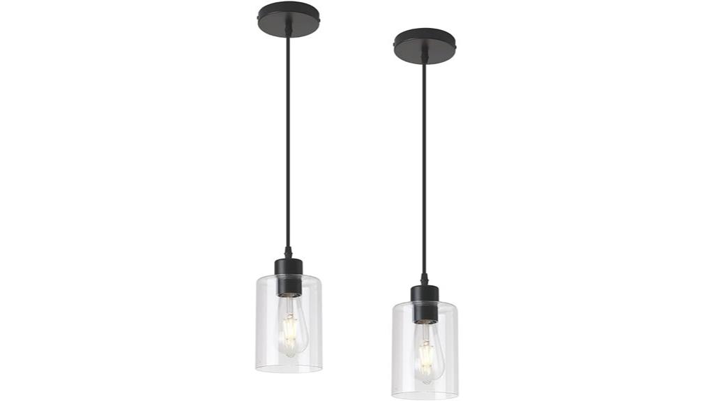black farmhouse pendant lights