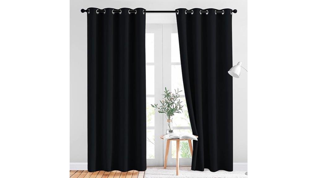 blackout bedroom curtain set