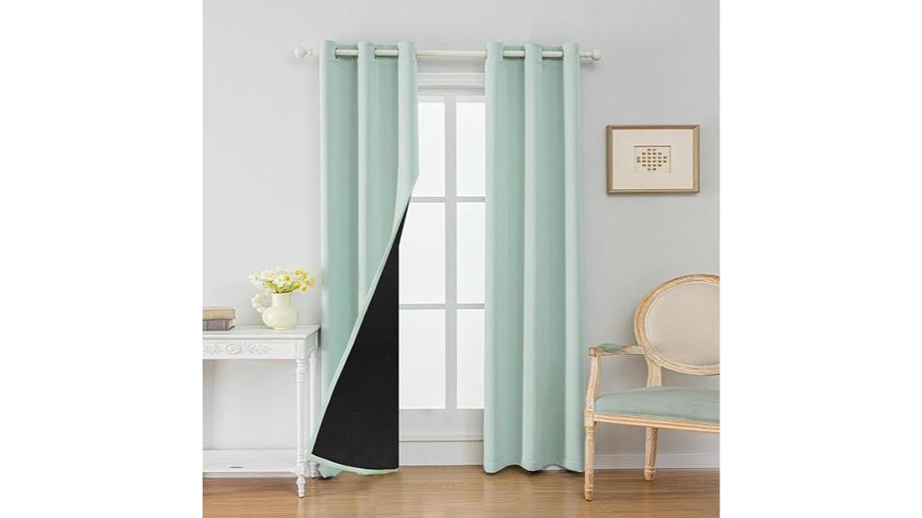 blackout curtain set dimensions