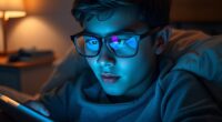 blue light glasses improve sleep