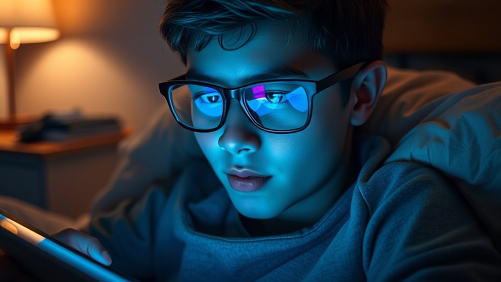 blue light glasses improve sleep