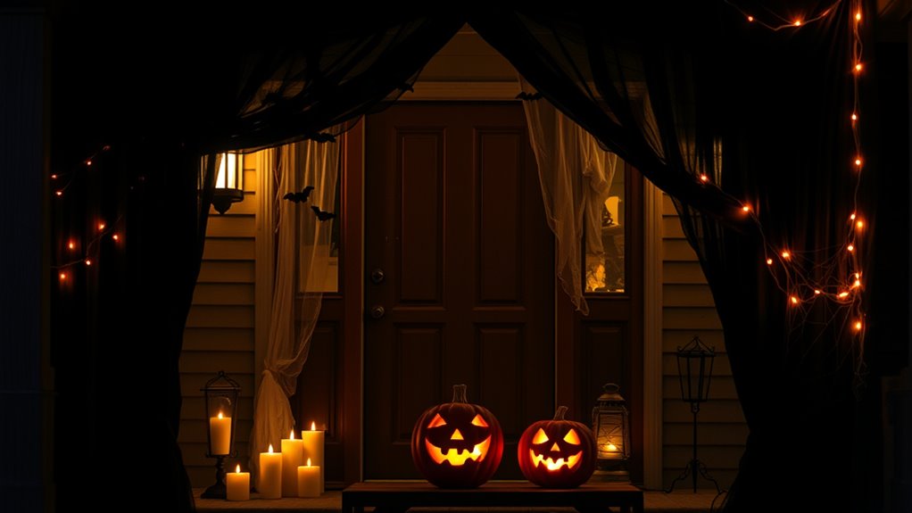 budget friendly haunted porch