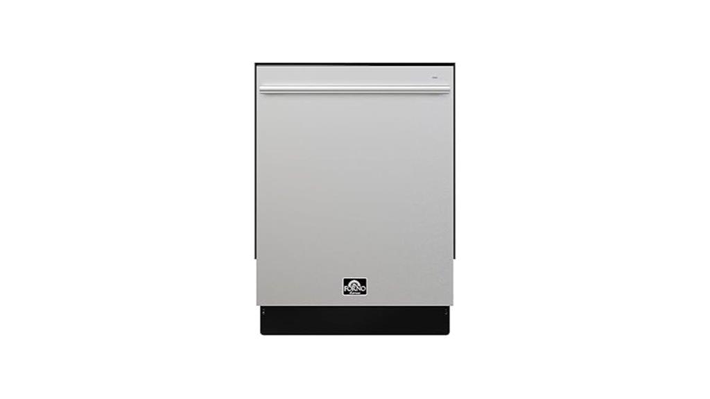 built in stainless steel dishwasher