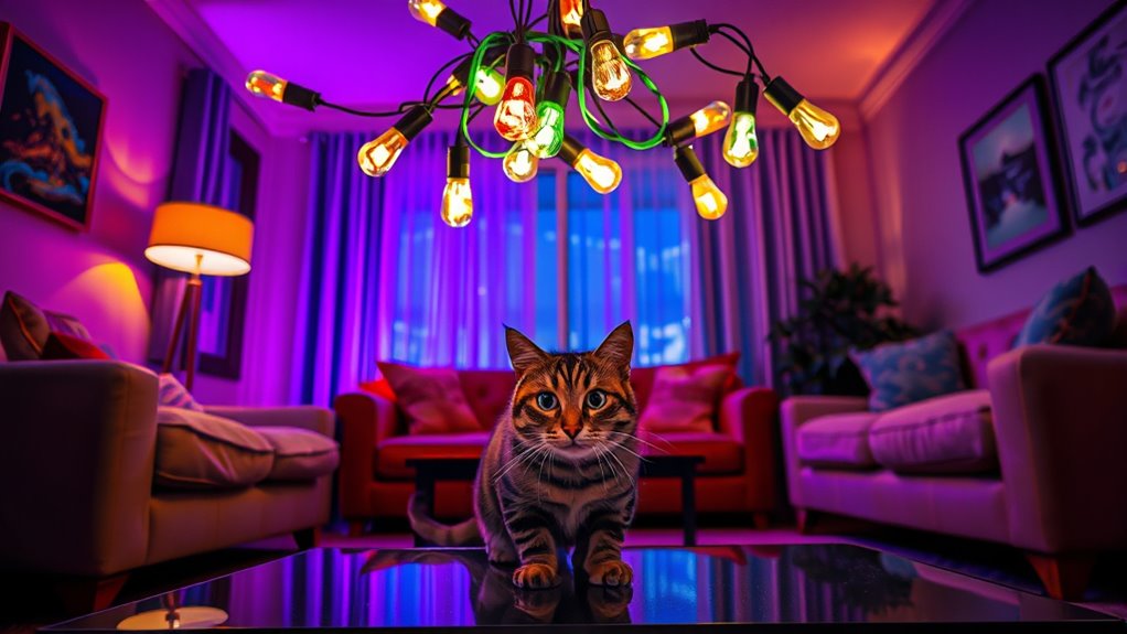 cats trigger smart lights