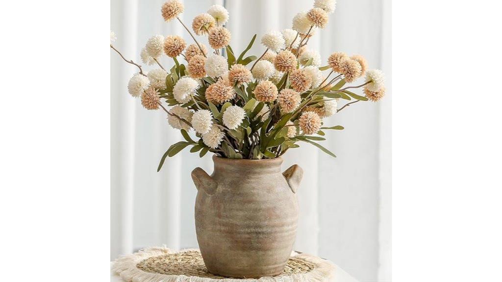 ceramic floral vase decor