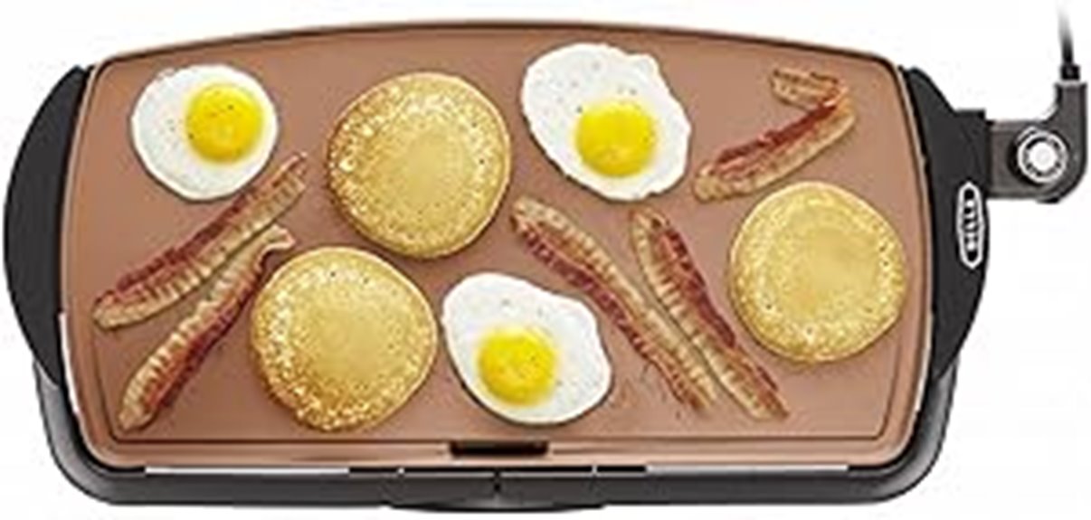 ceramic titanium griddle appliance