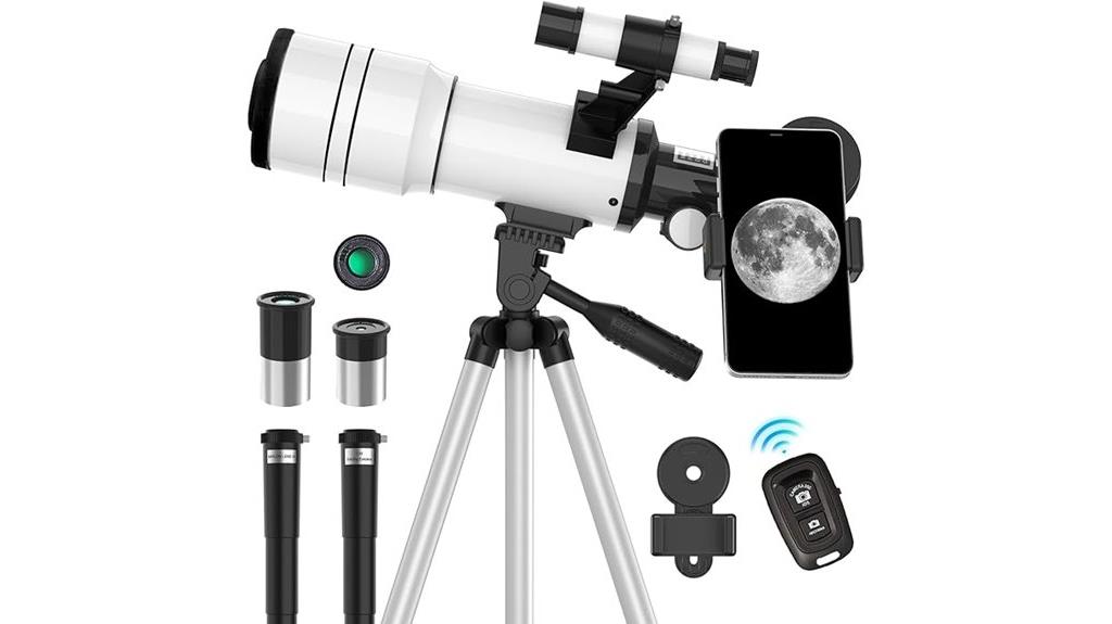 child and adult telescope