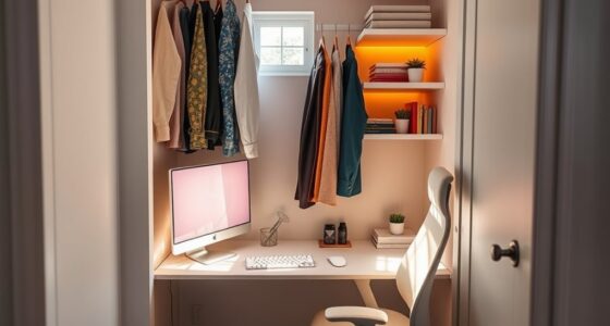 closet office space tips