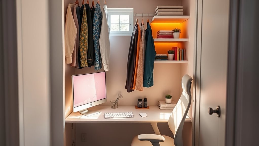 closet office space tips