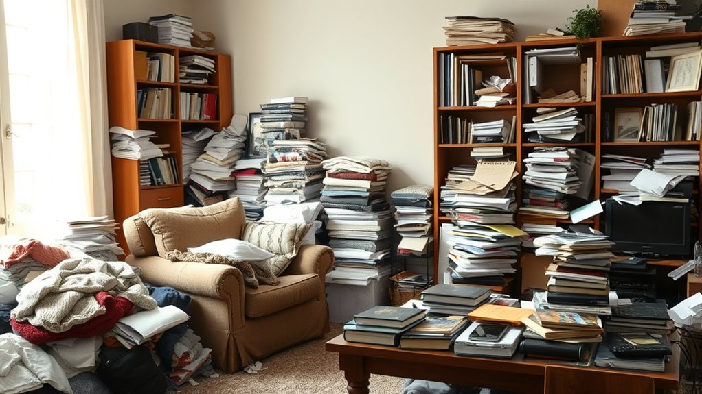 cluttered spaces increase anxiety