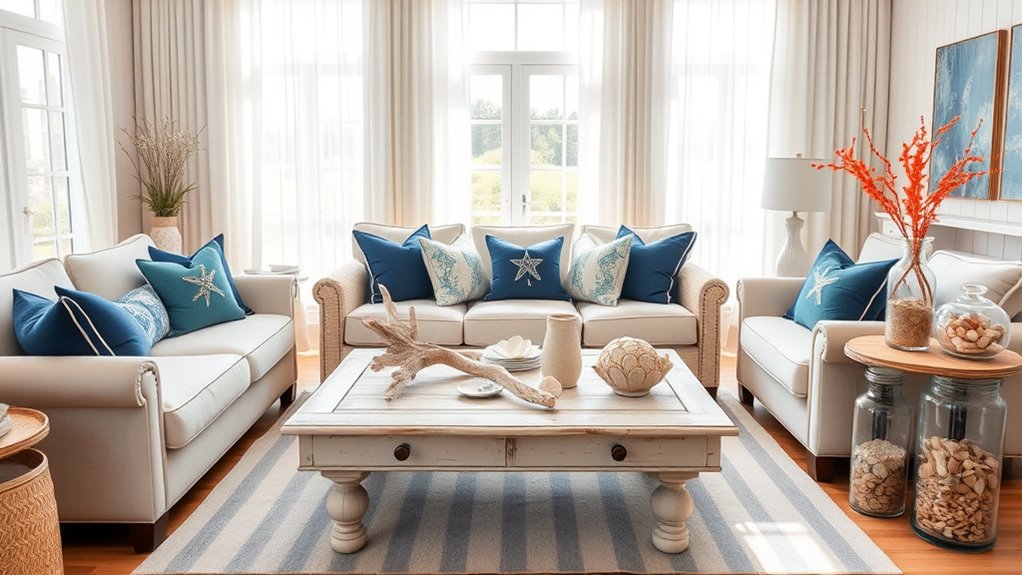 coastal colors nautical motifs